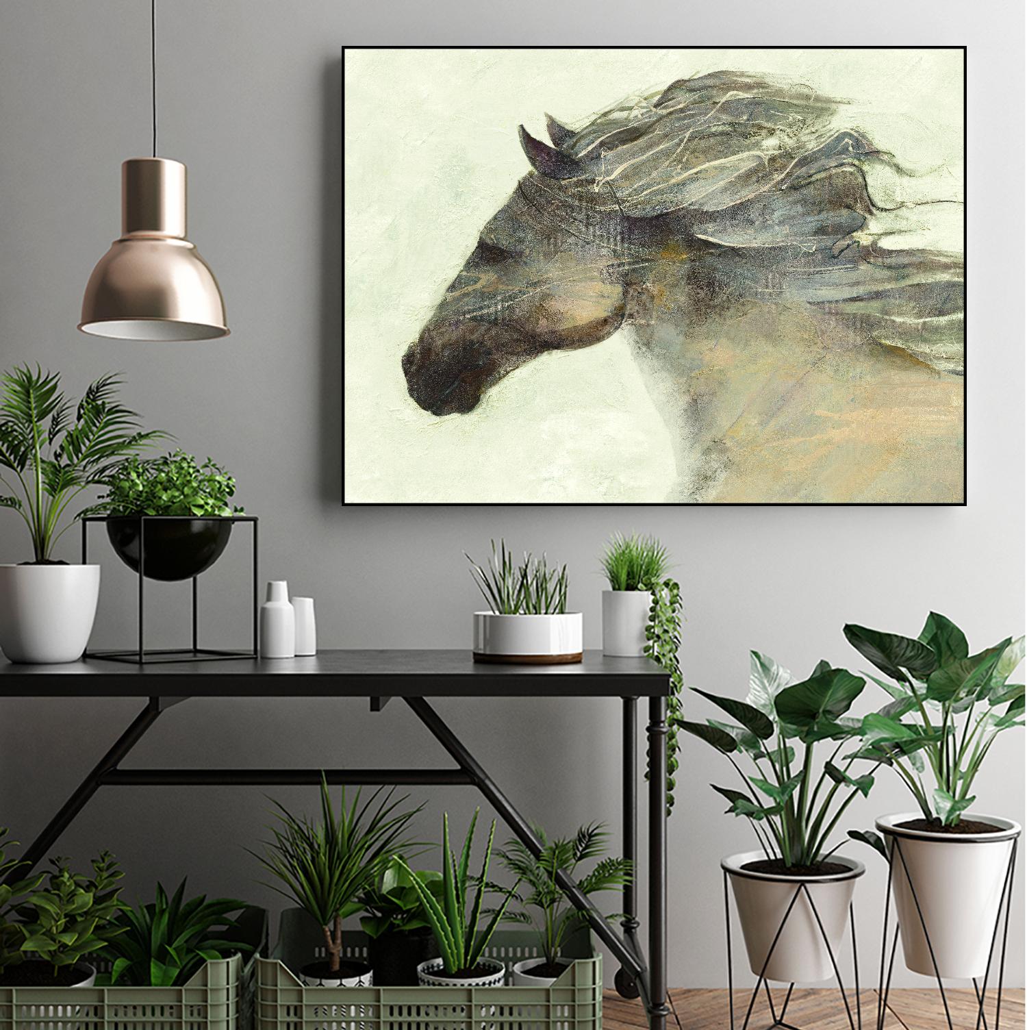 Into the Wind Ivory by Albena Hristova on GIANT ART - grey animals