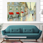 Touring Paris Couple by Julia Purinton on GIANT ART - beige everyday life