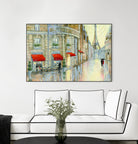 Touring Paris Couple by Julia Purinton on GIANT ART - beige everyday life