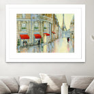 Touring Paris Couple by Julia Purinton on GIANT ART - beige everyday life
