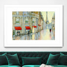 Touring Paris Couple by Julia Purinton on GIANT ART - beige everyday life