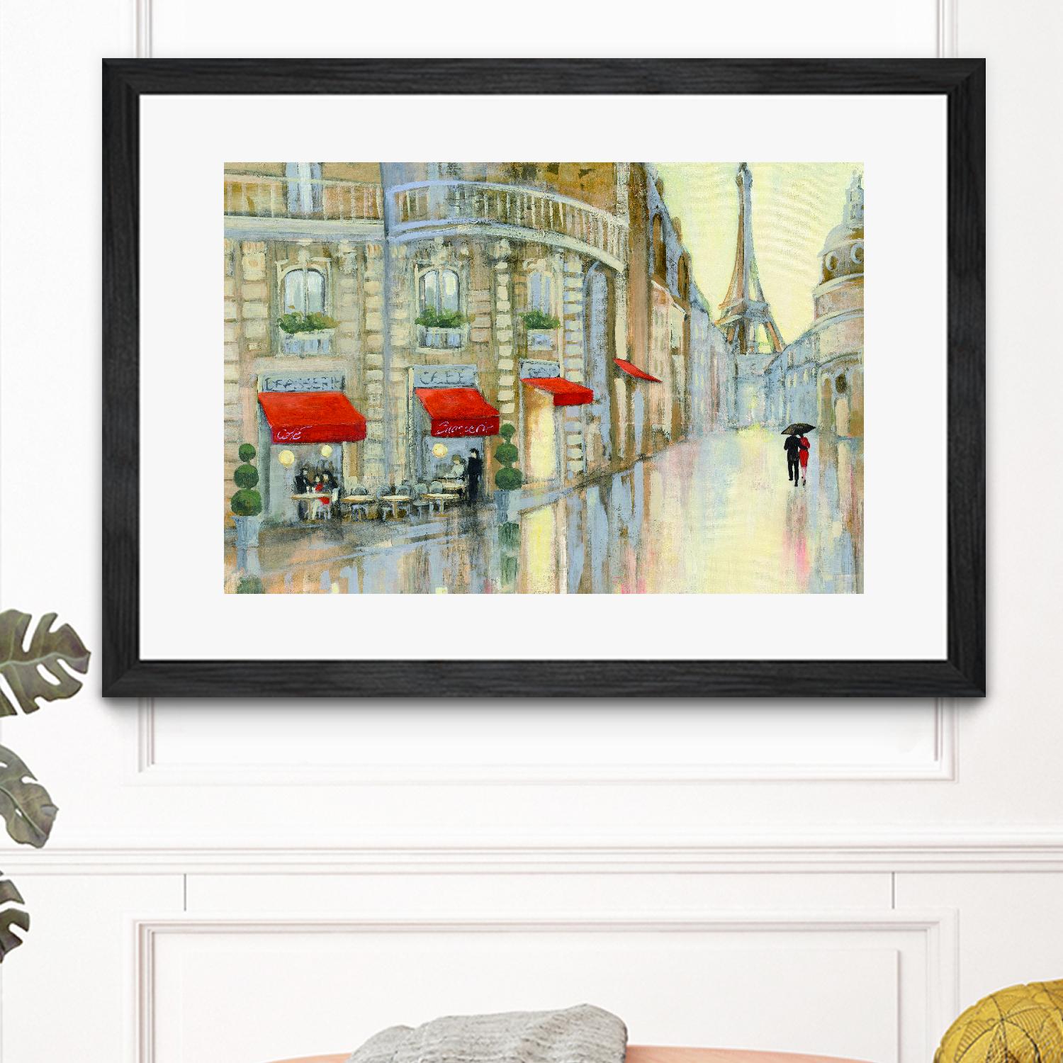 Touring Paris Couple by Julia Purinton on GIANT ART - beige everyday life