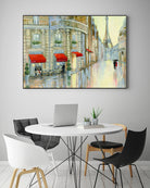 Touring Paris Couple by Julia Purinton on GIANT ART - beige everyday life