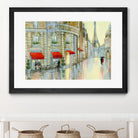 Touring Paris Couple by Julia Purinton on GIANT ART - beige everyday life