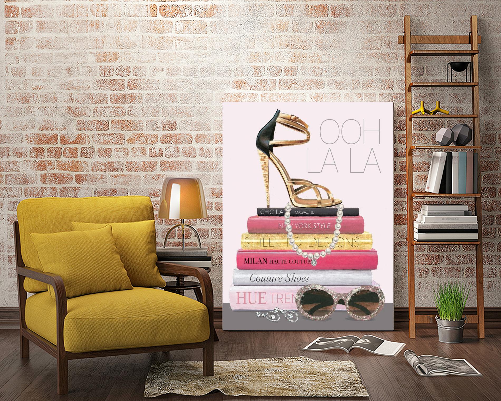 Paris Style I Gold and Black by Marco Fabiano on GIANT ART - grey fashion