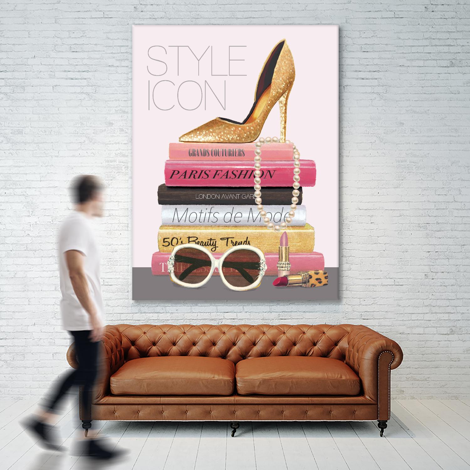 Paris Style II Gold and Black by Marco Fabiano on GIANT ART - grey fashion