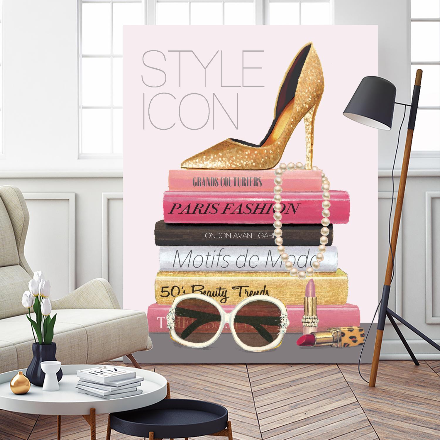 Paris Style II Gold and Black by Marco Fabiano on GIANT ART - grey fashion