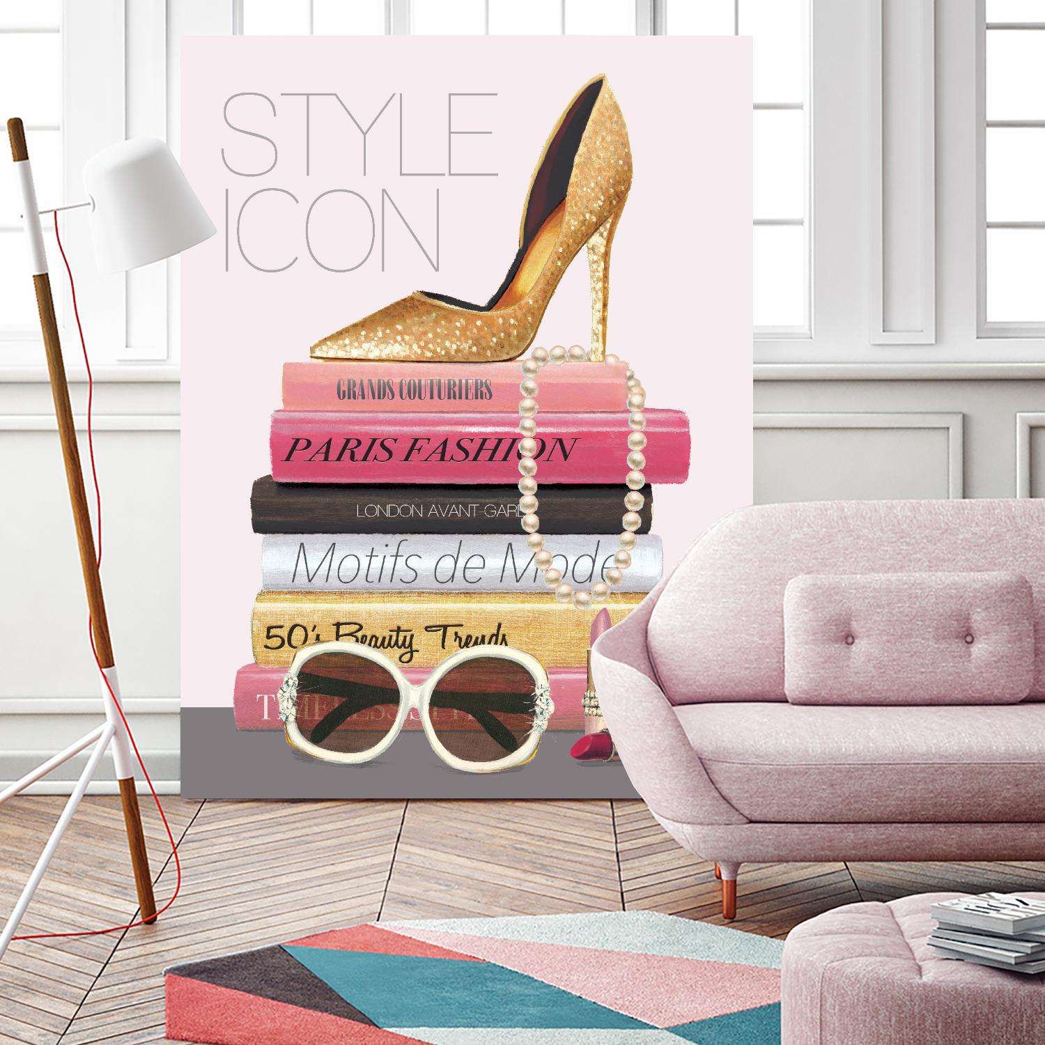 Paris Style II Gold and Black by Marco Fabiano on GIANT ART - grey fashion