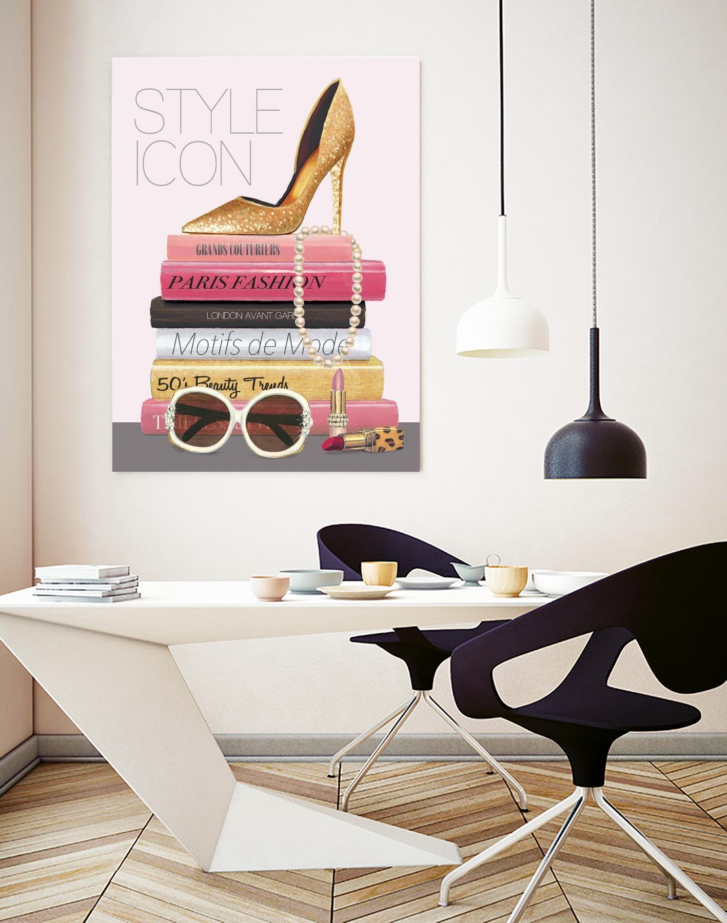 Paris Style II Gold and Black by Marco Fabiano on GIANT ART - grey fashion