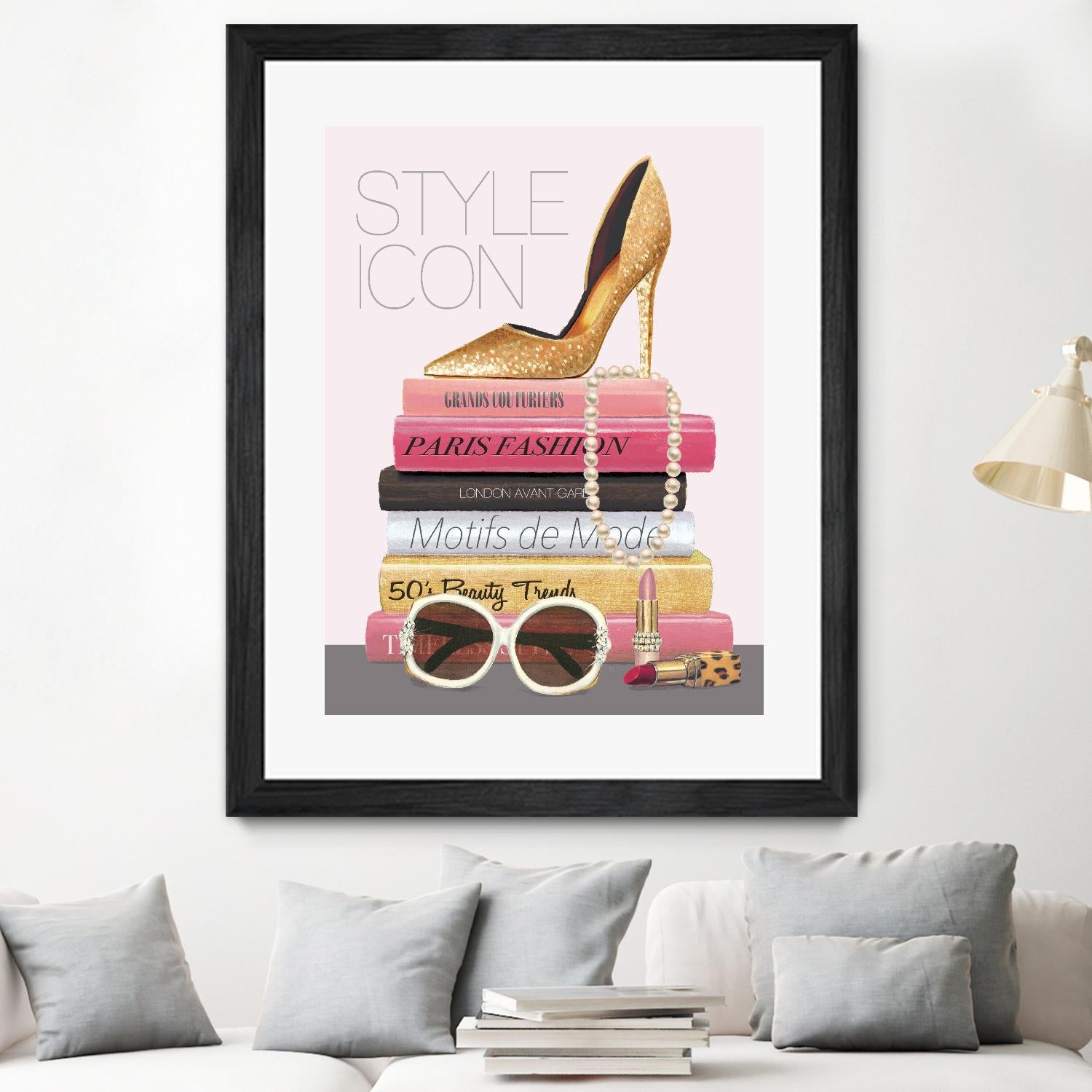 Paris Style II Gold and Black by Marco Fabiano on GIANT ART - grey fashion