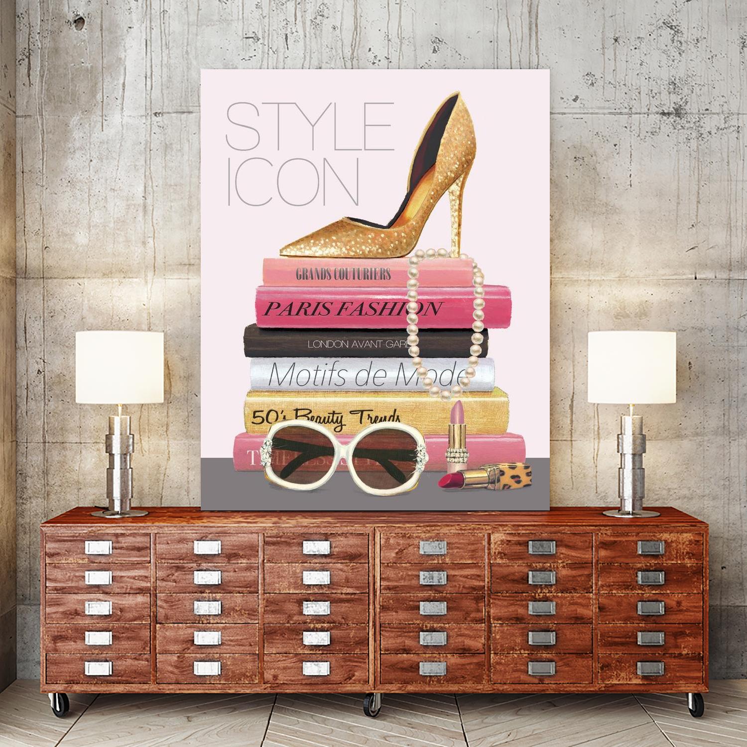 Paris Style II Gold and Black by Marco Fabiano on GIANT ART - grey fashion