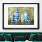 Ginger Jar Still Life 2 by Danhui Nai on GIANT ART - blue pot - dish