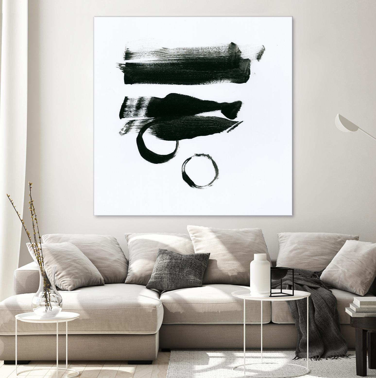 Gold and Black Elements 16 by Mike Schick on GIANT ART - black abstract