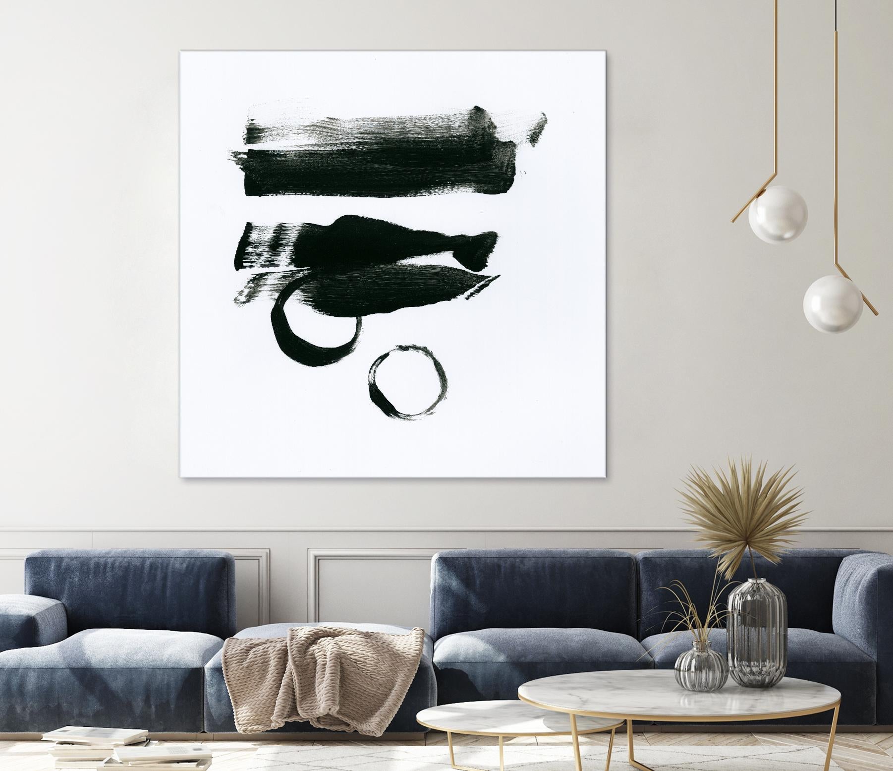 Gold and Black Elements 16 by Mike Schick on GIANT ART - black abstract