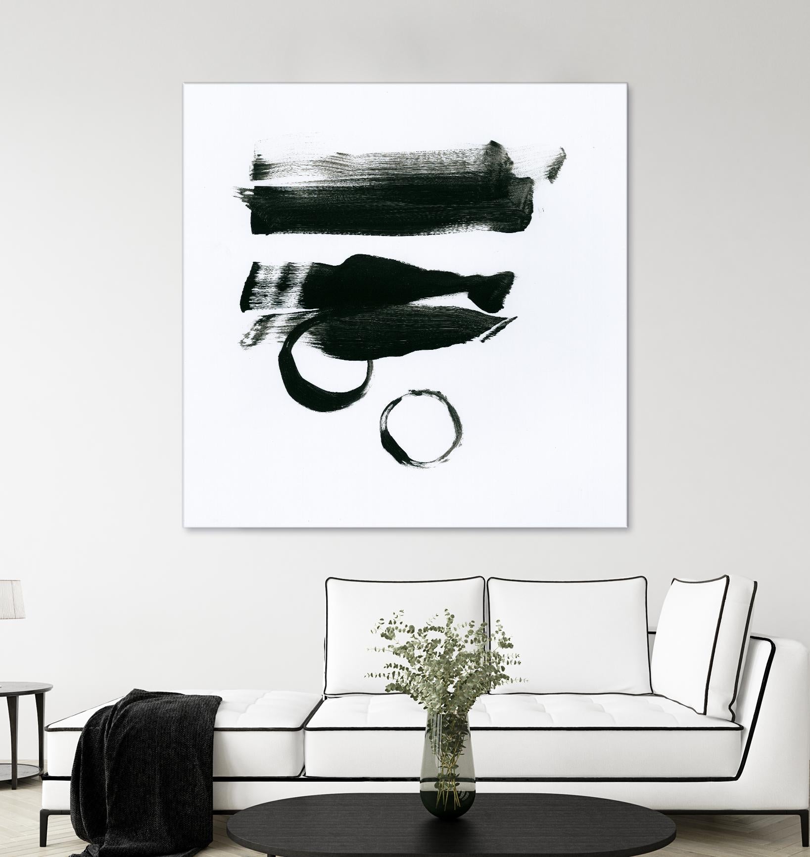 Gold and Black Elements 16 by Mike Schick on GIANT ART - black abstract