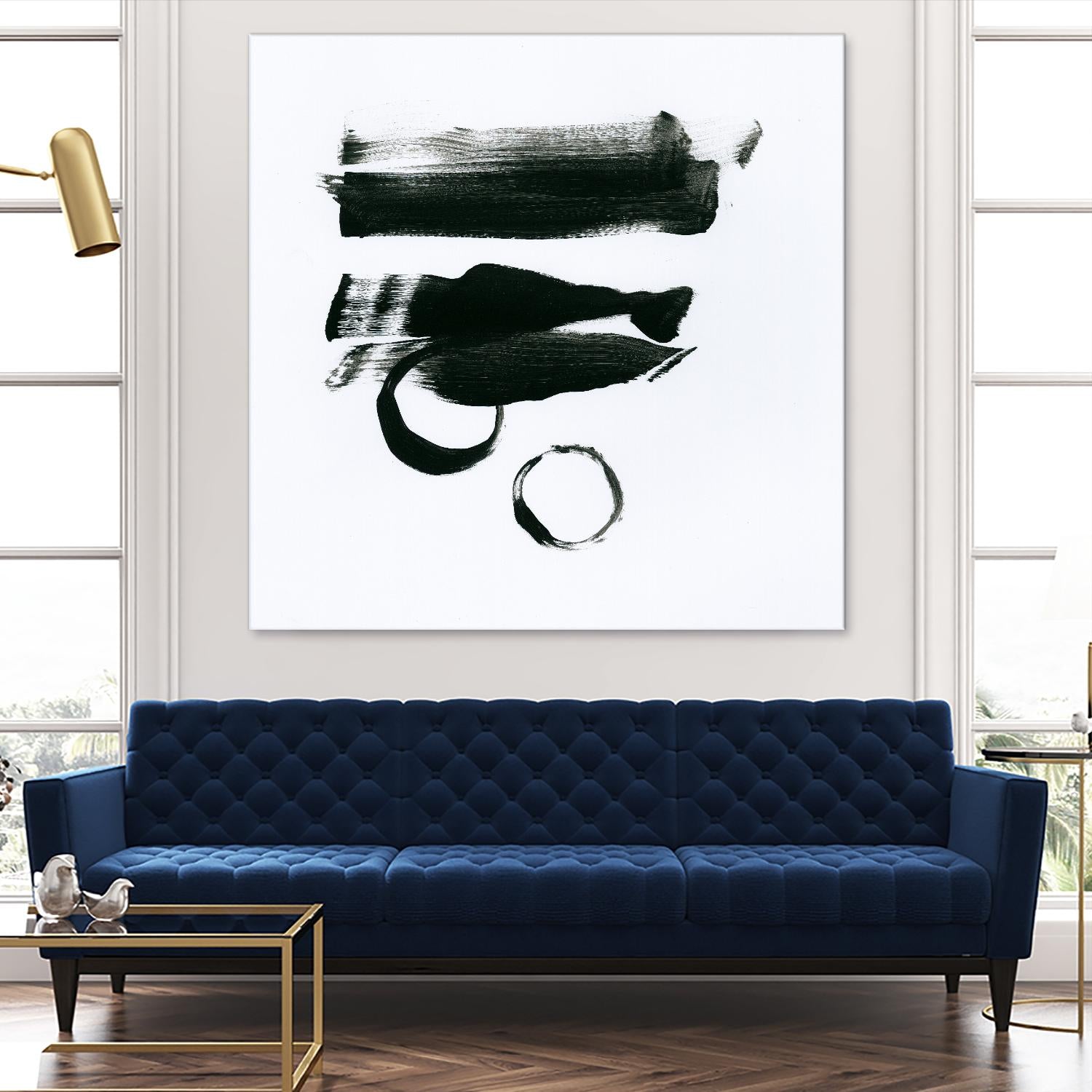 Gold and Black Elements 16 by Mike Schick on GIANT ART - black abstract