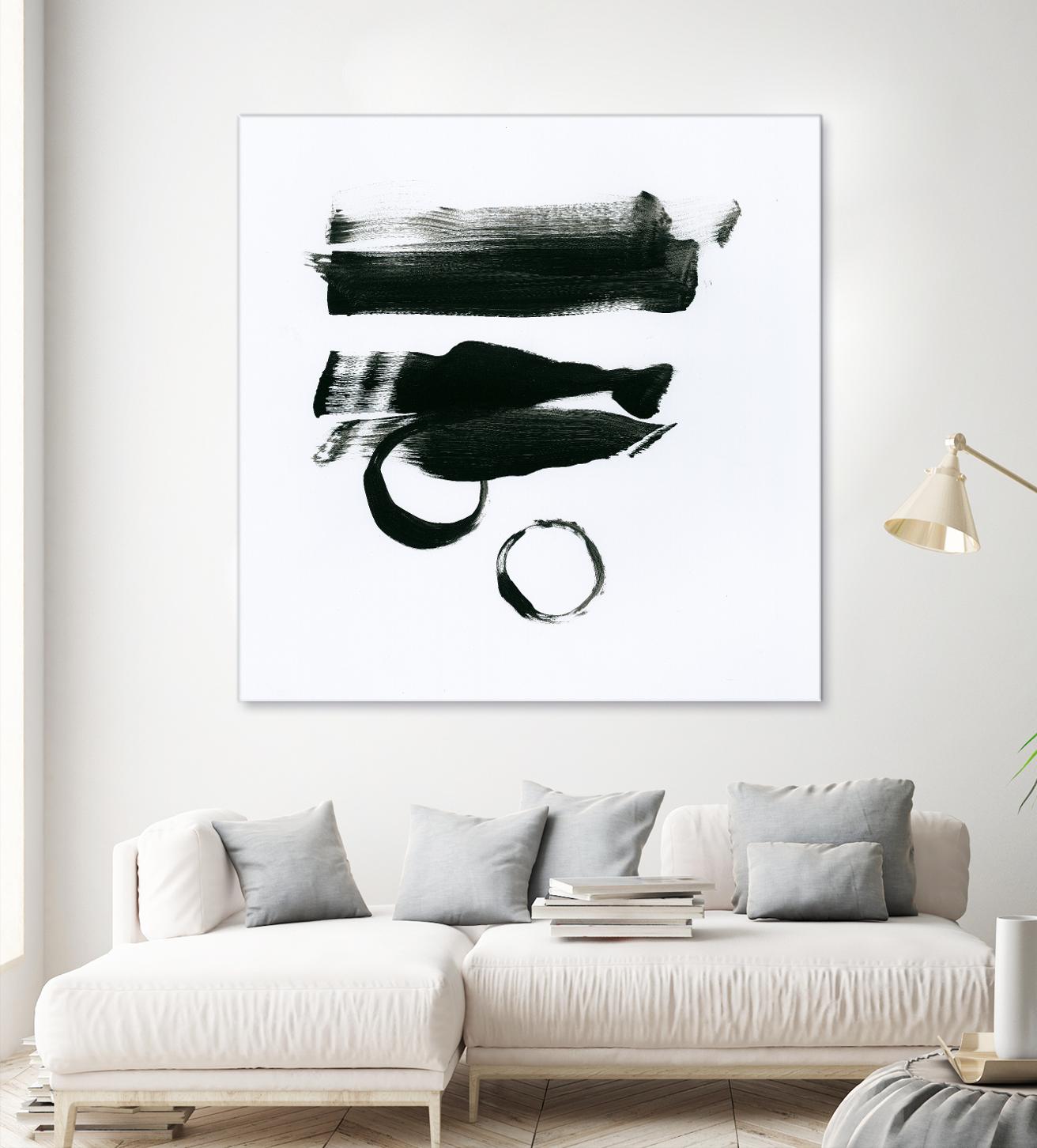 Gold and Black Elements 16 by Mike Schick on GIANT ART - black abstract