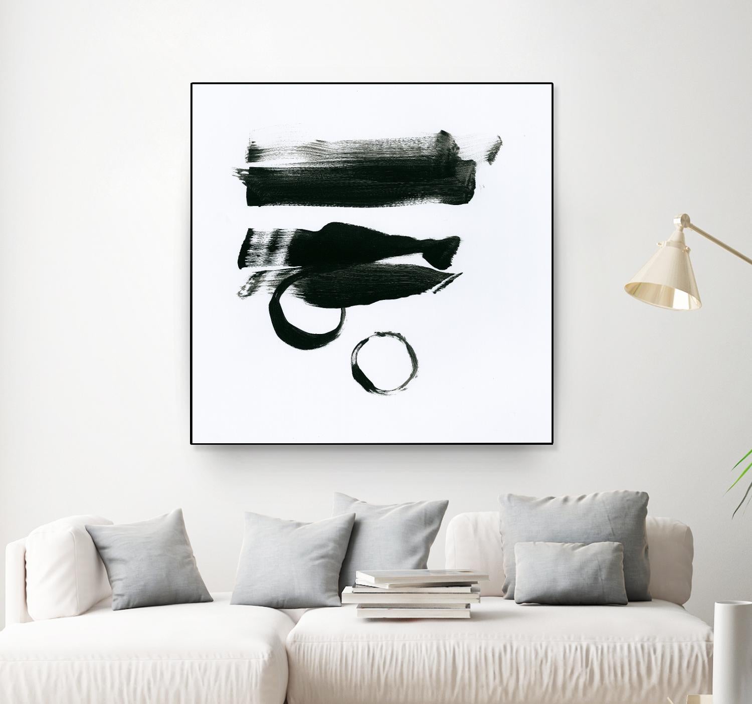 Gold and Black Elements 16 by Mike Schick on GIANT ART - black abstract