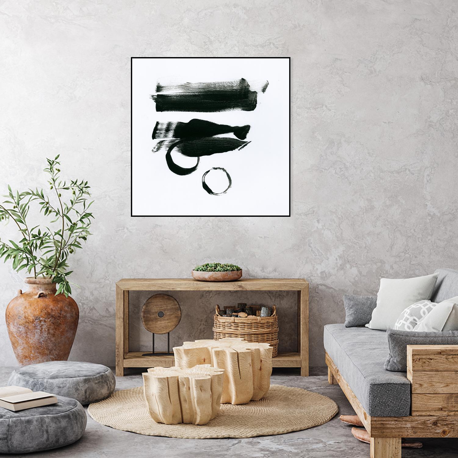 Gold and Black Elements 16 by Mike Schick on GIANT ART - black abstract