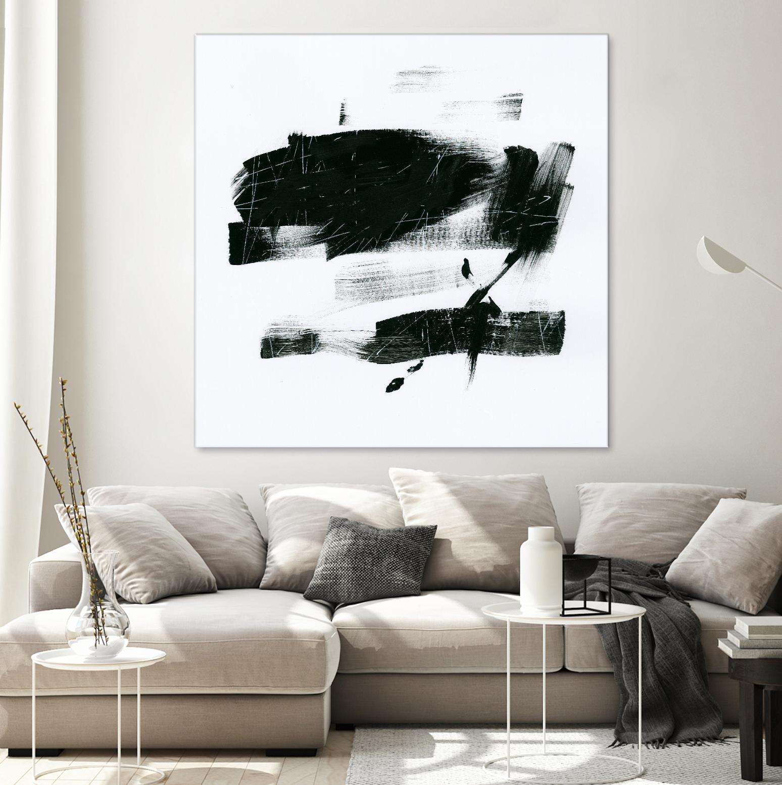 Gold and Black Elements 20 by Mike Schick on GIANT ART - black abstract