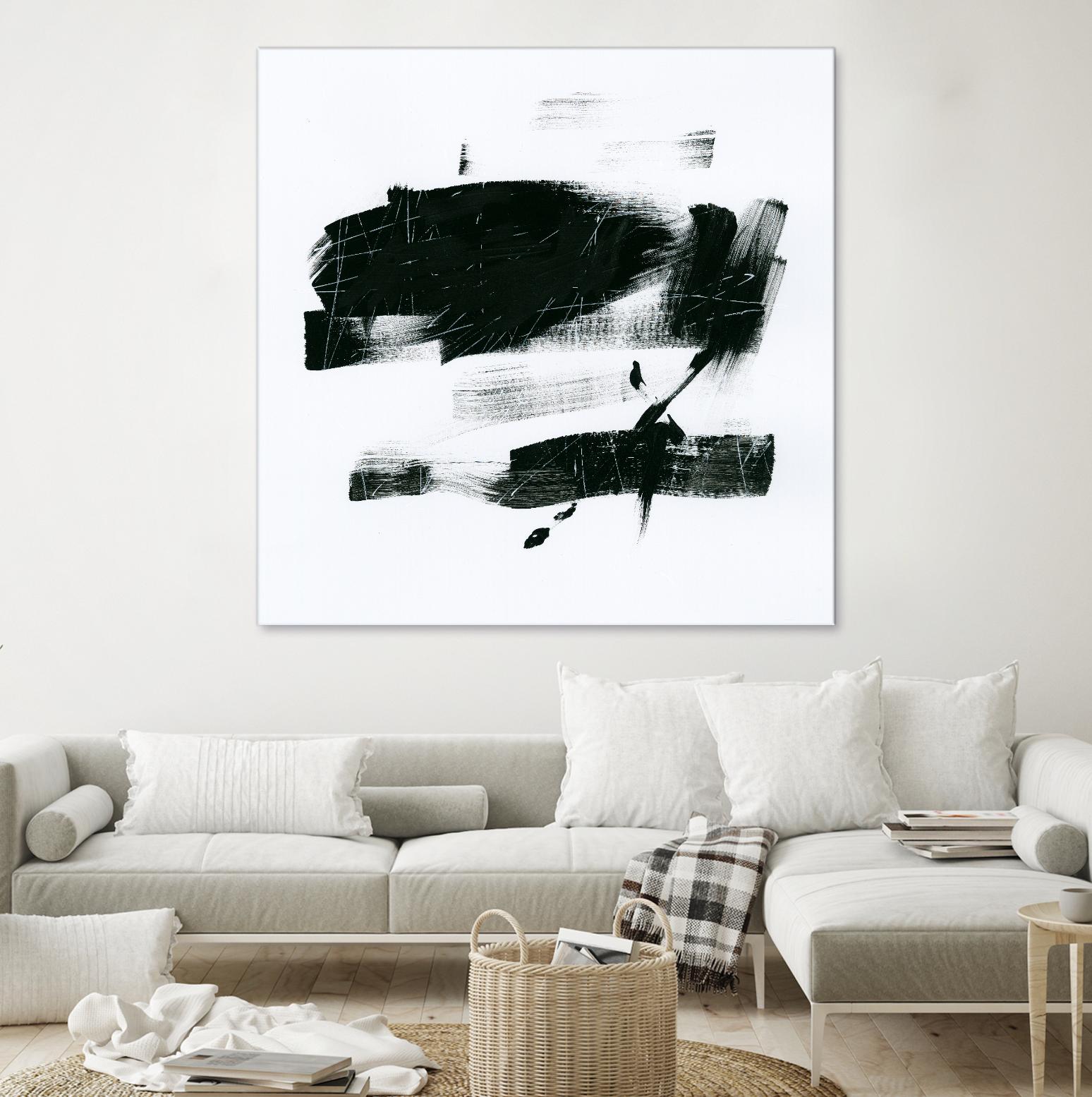 Gold and Black Elements 20 by Mike Schick on GIANT ART - black abstract