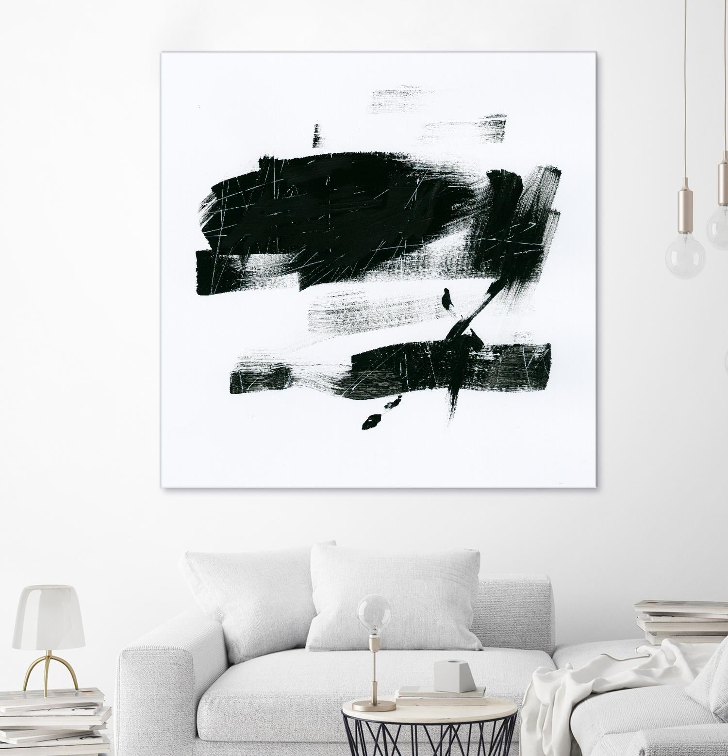 Gold and Black Elements 20 by Mike Schick on GIANT ART - black abstract