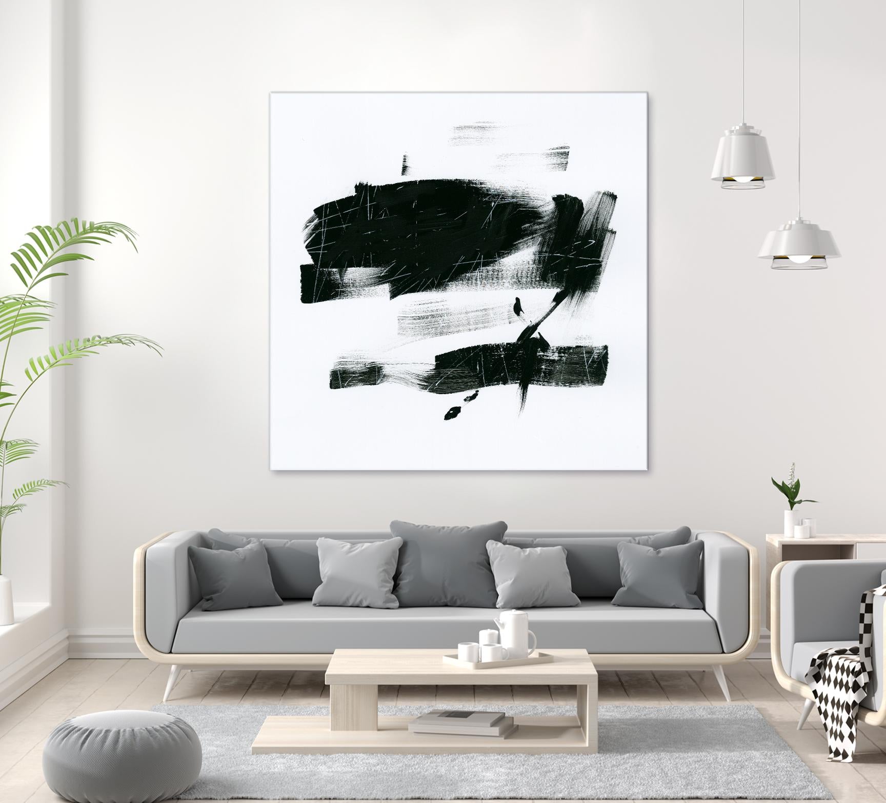 Gold and Black Elements 20 by Mike Schick on GIANT ART - black abstract