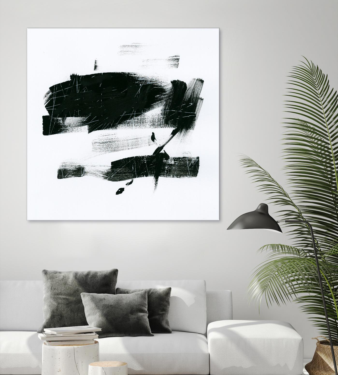 Gold and Black Elements 20 by Mike Schick on GIANT ART - black abstract