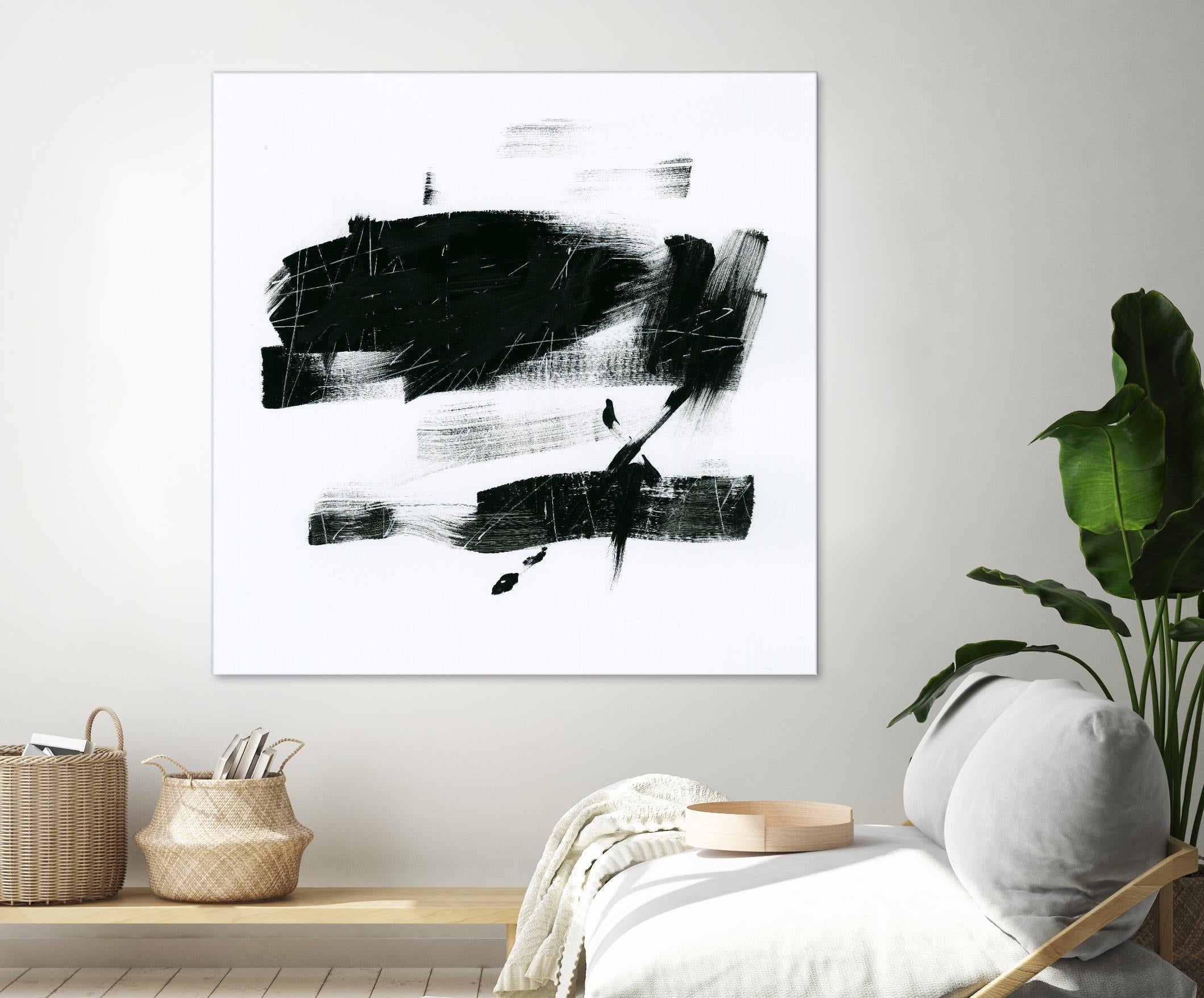 Gold and Black Elements 20 by Mike Schick on GIANT ART - black abstract