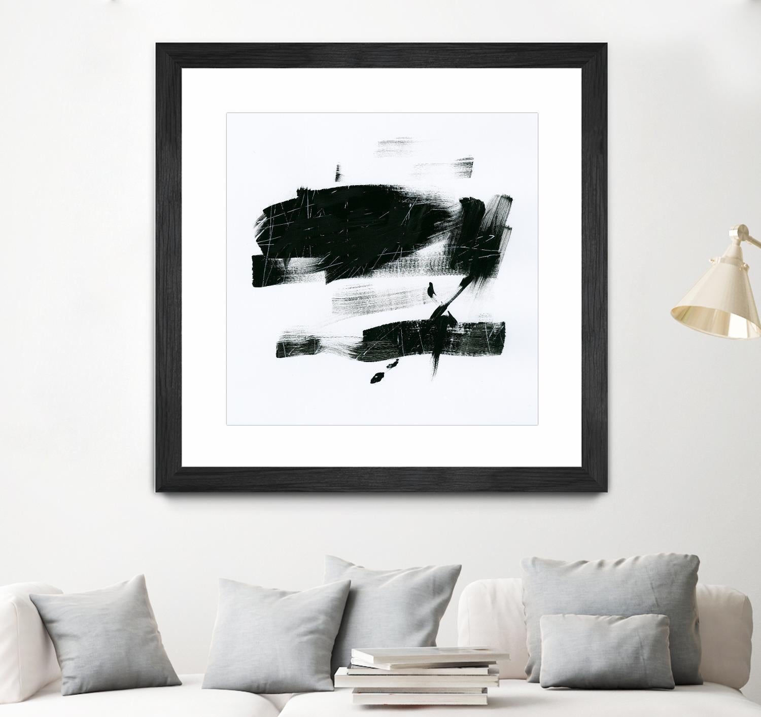 Gold and Black Elements 20 by Mike Schick on GIANT ART - black abstract