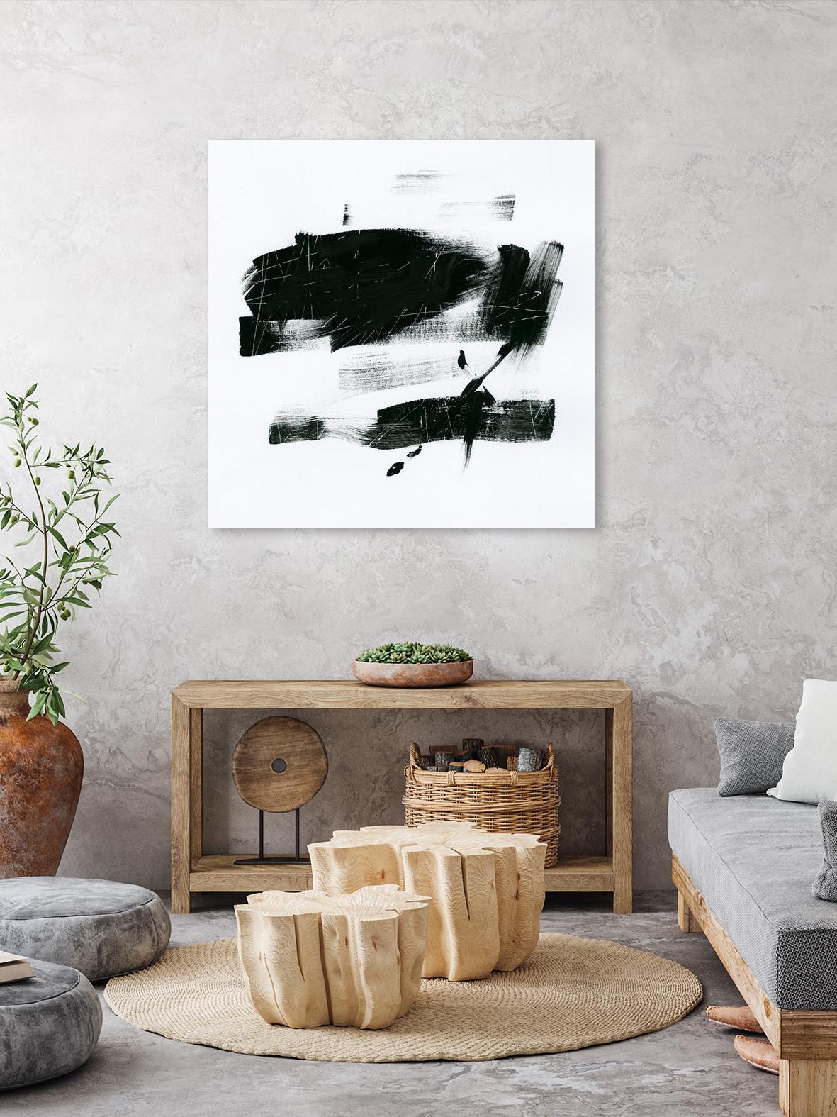 Gold and Black Elements 20 by Mike Schick on GIANT ART - black abstract