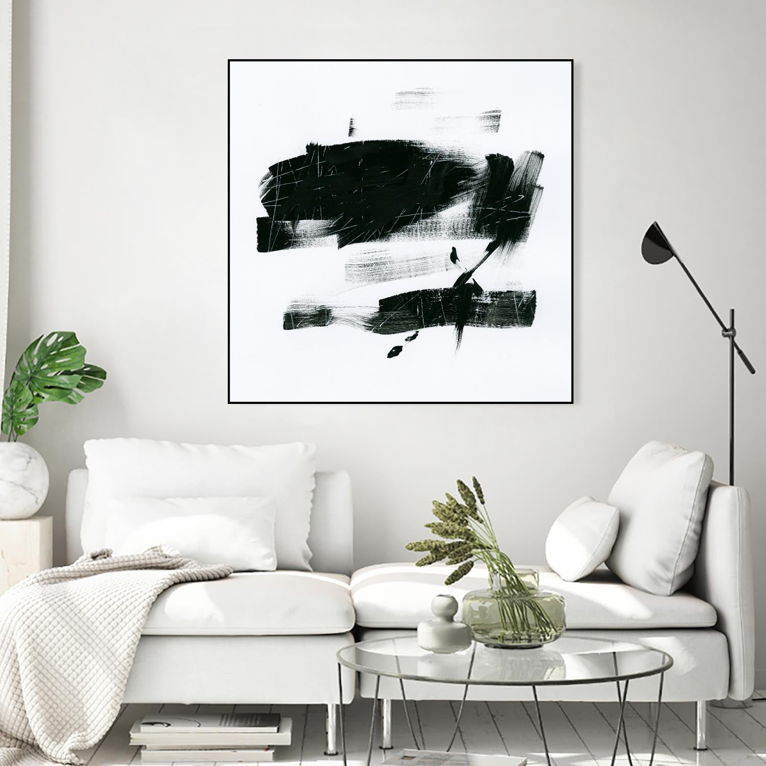 Gold and Black Elements 20 by Mike Schick on GIANT ART - black abstract