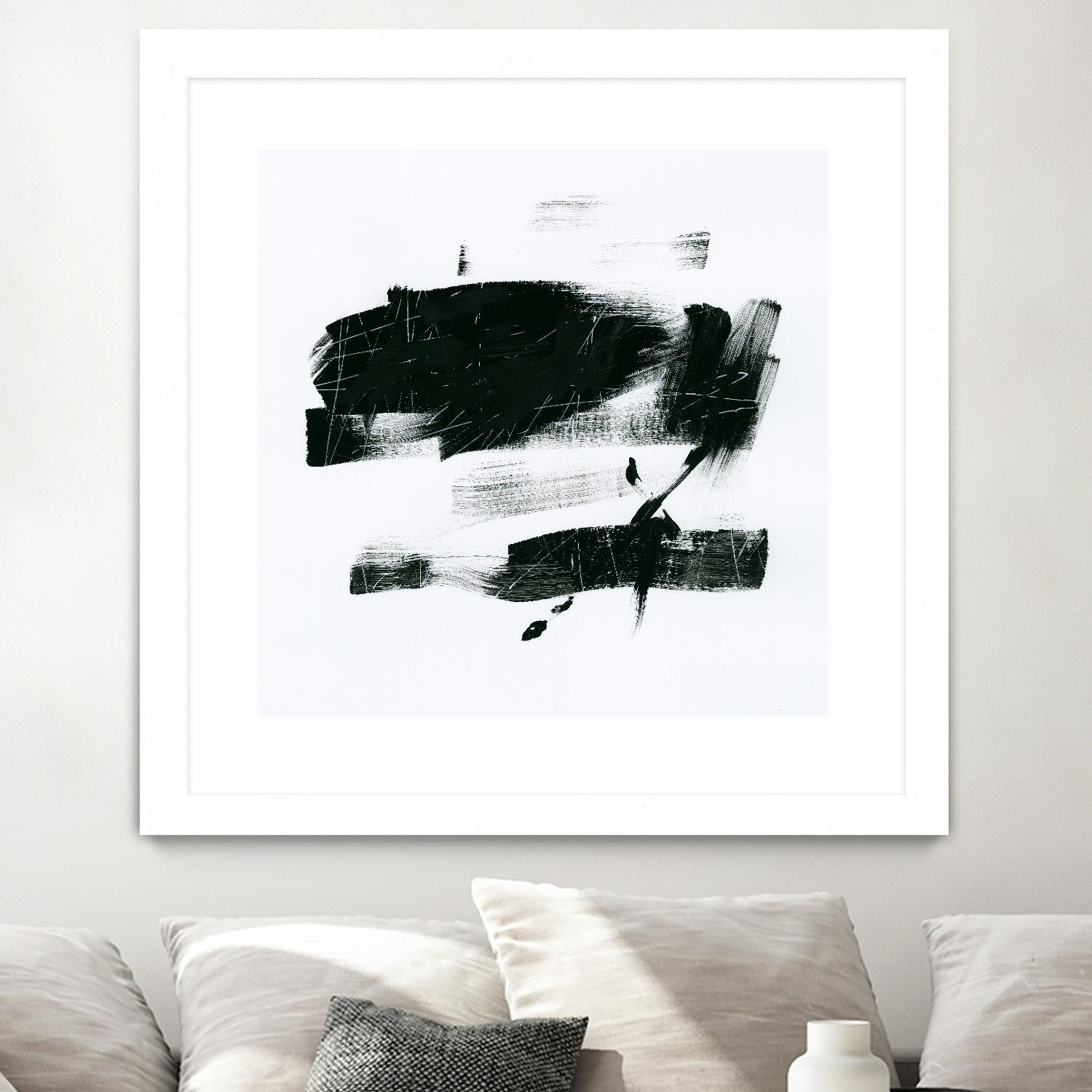 Gold and Black Elements 20 by Mike Schick on GIANT ART - black abstract