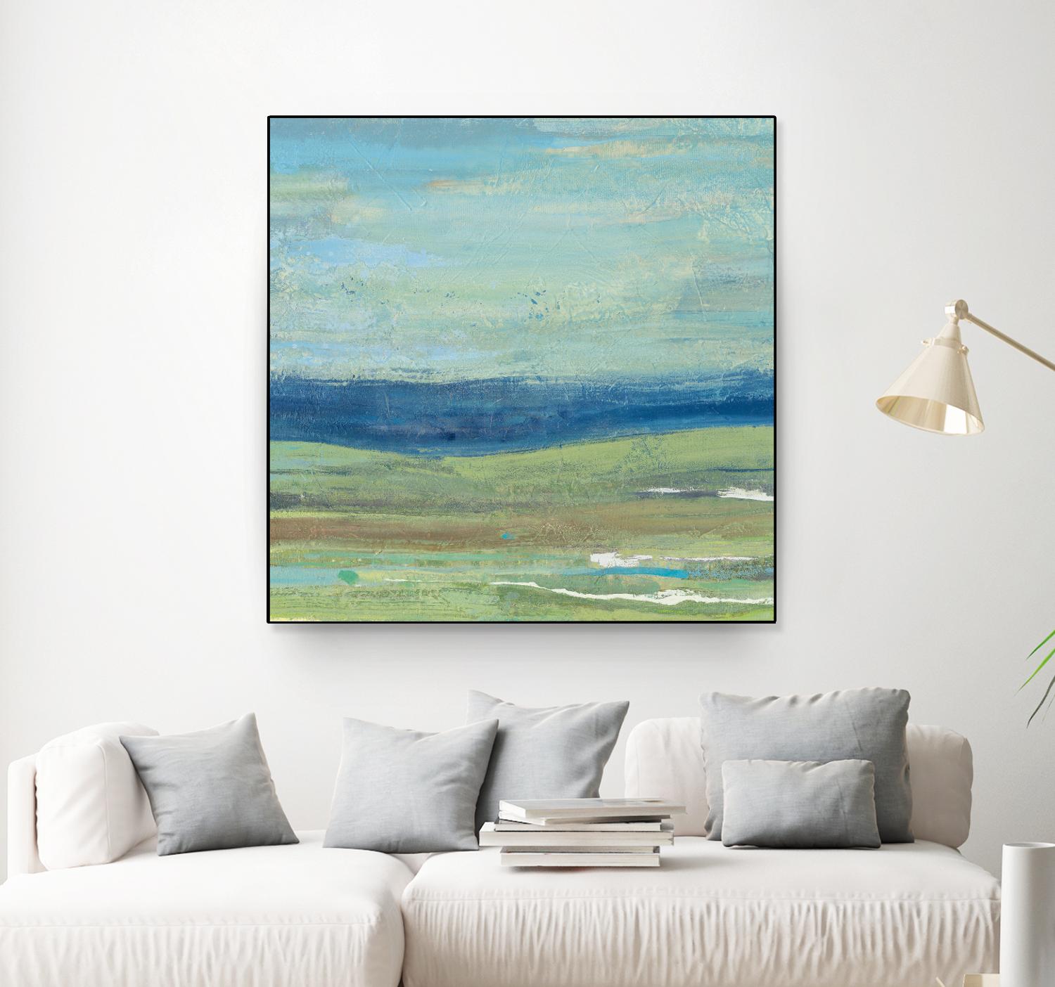 Azure Wave by Albena Hristova on GIANT ART - green sea scene