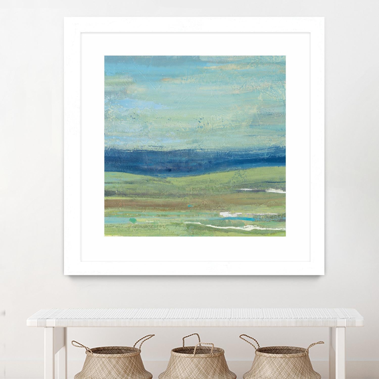 Azure Wave by Albena Hristova on GIANT ART - green sea scene