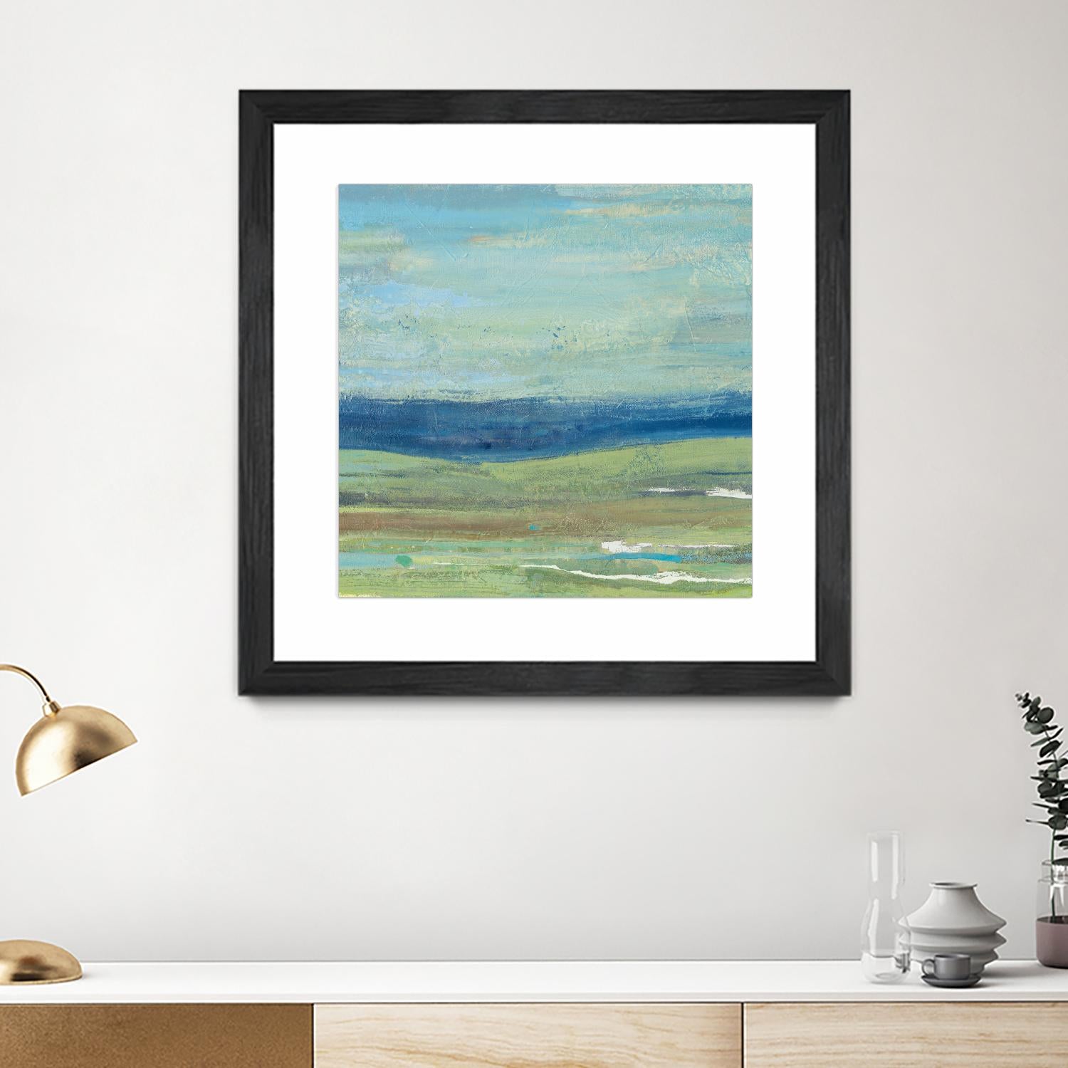 Azure Wave by Albena Hristova on GIANT ART - green sea scene