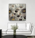 Morning Bloom Greige by Silvia Vassileva on GIANT ART - yellow floral