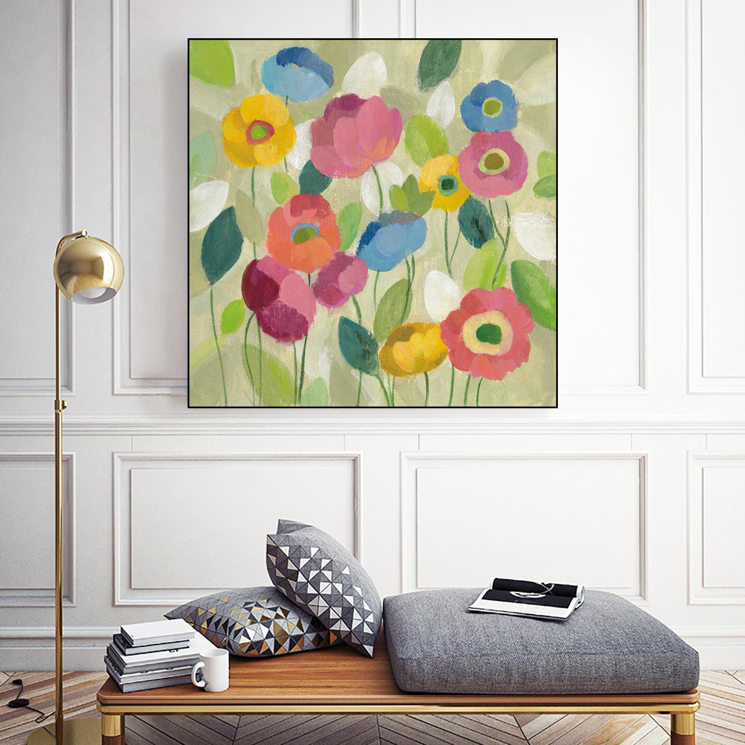 Fairy Tale Flowers I by Silvia Vassileva on GIANT ART - green floral
