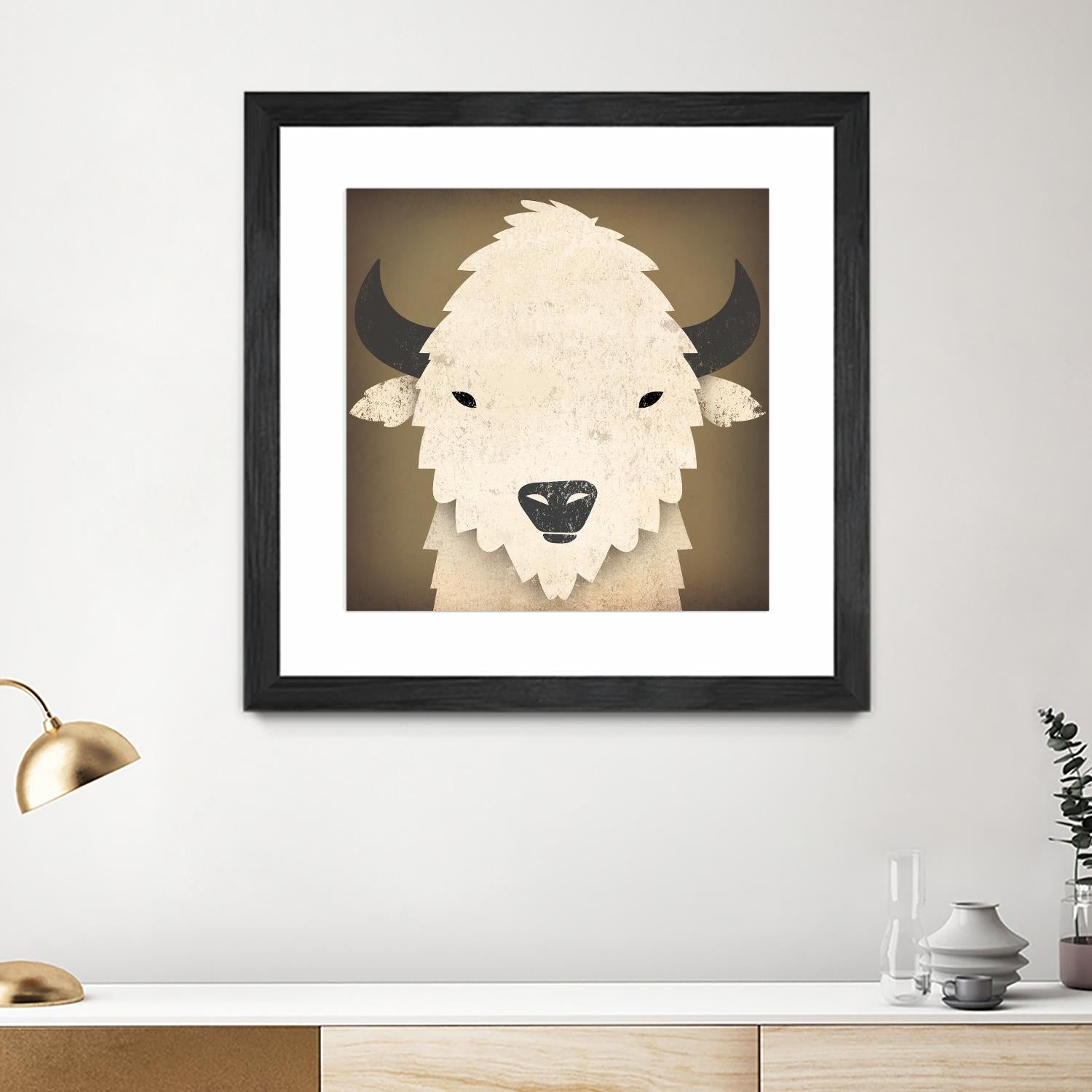 Buffalo I by Ryan Fowler on GIANT ART - brown animals