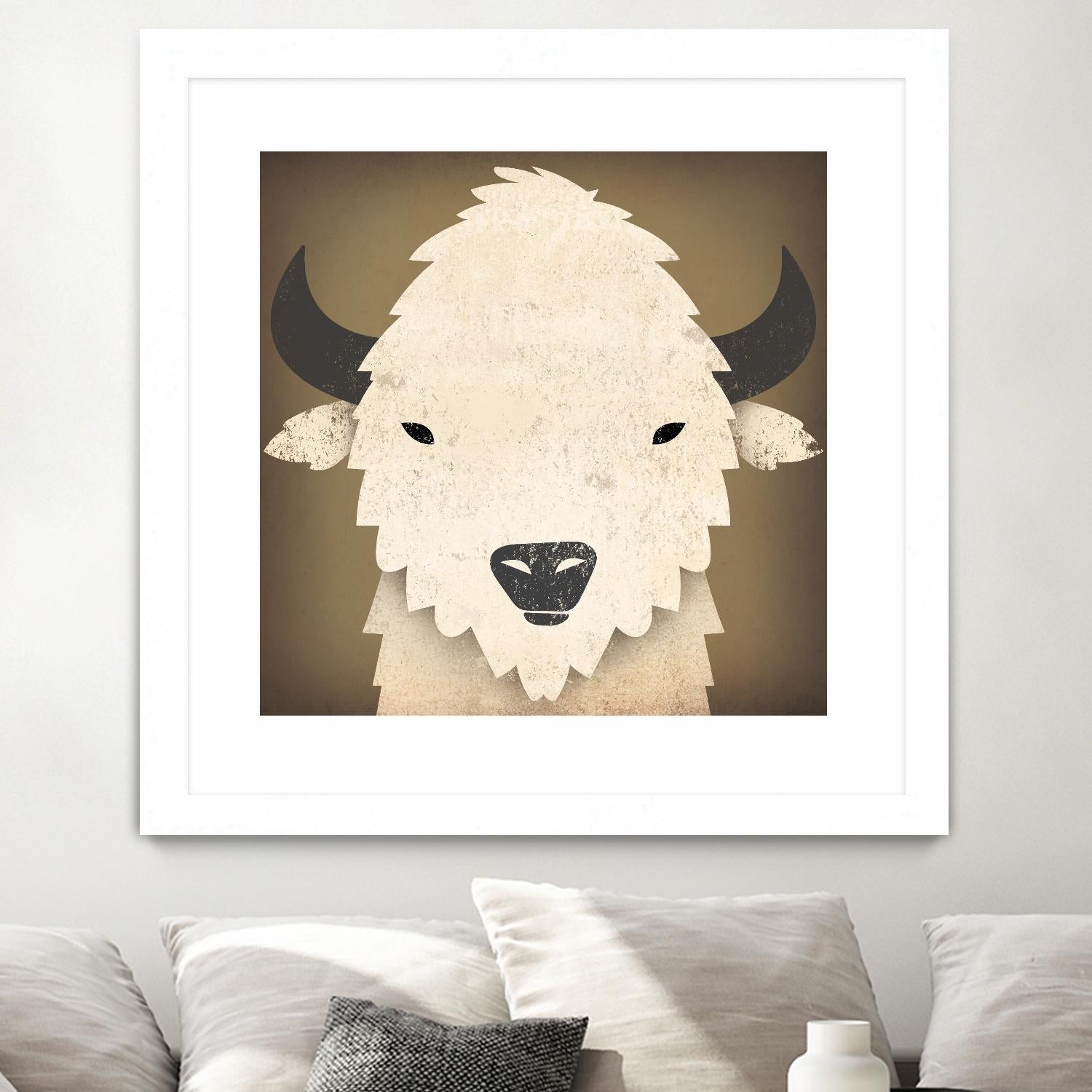 Buffalo I by Ryan Fowler on GIANT ART - brown animals