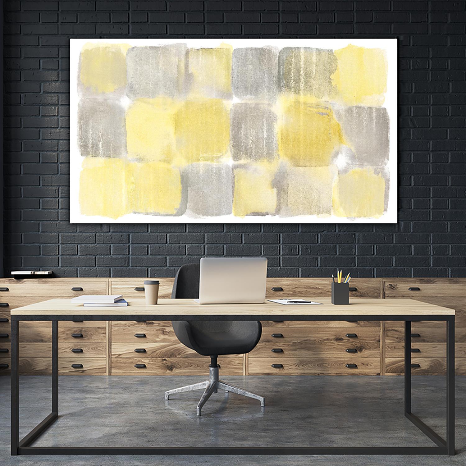 Two Tone III by Mike Schick on GIANT ART - grey abstract
