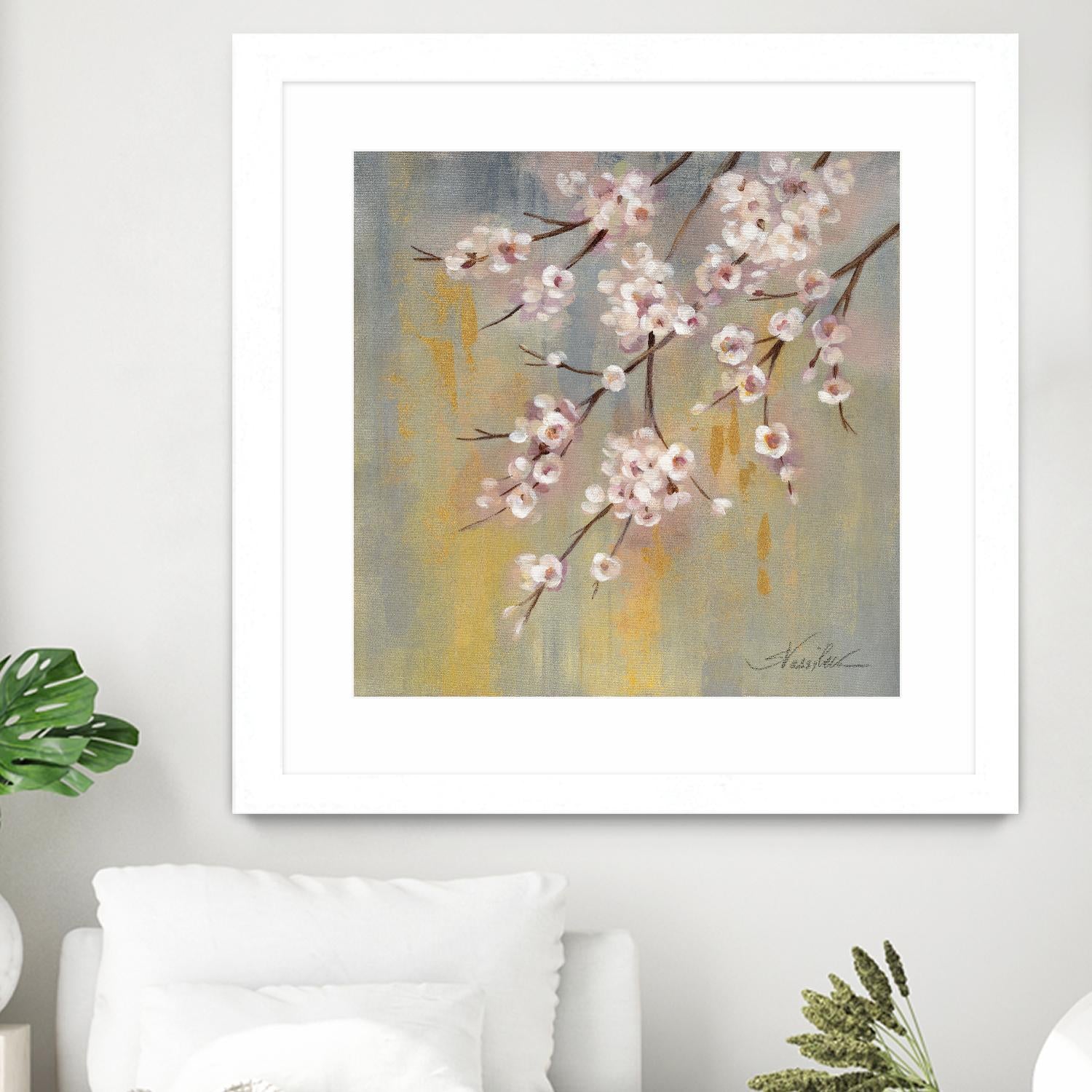Cherry Cloud I by Silvia Vassileva on GIANT ART - yellow floral