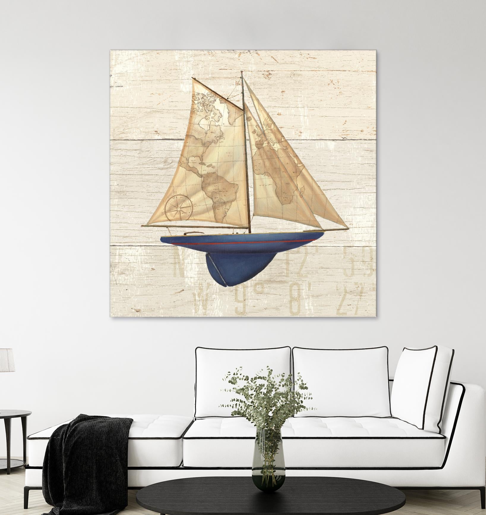 Nautique I by James Wiens on GIANT ART - beige nautical