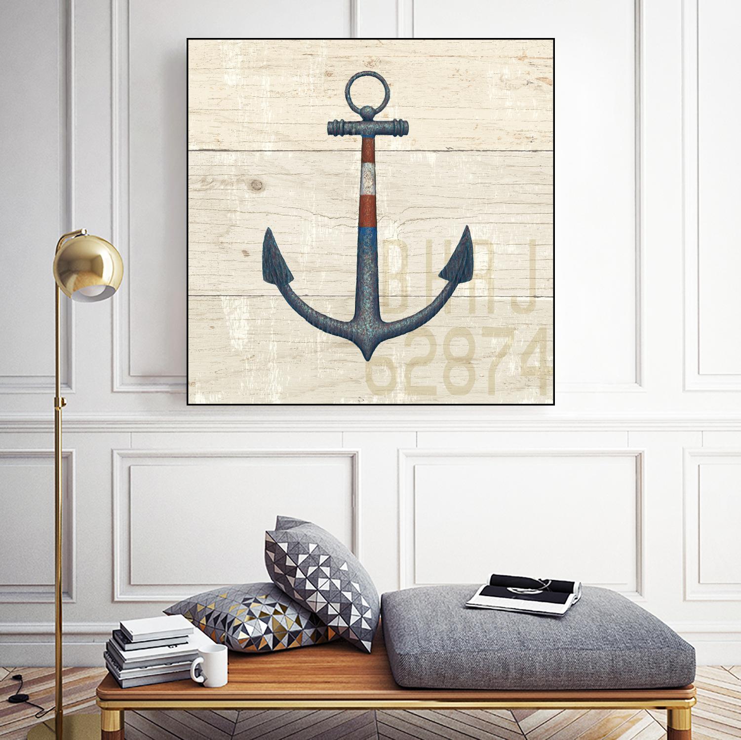 Nautique III by James Wiens on GIANT ART - beige nautical