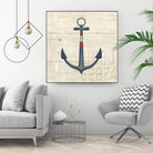 Nautique III by James Wiens on GIANT ART - beige nautical