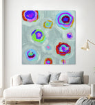 Frolic I Crop by Portfolio on GIANT ART - pink abstract