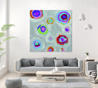 Frolic I Crop by Portfolio on GIANT ART - pink abstract