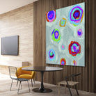 Frolic I Crop by Portfolio on GIANT ART - pink abstract