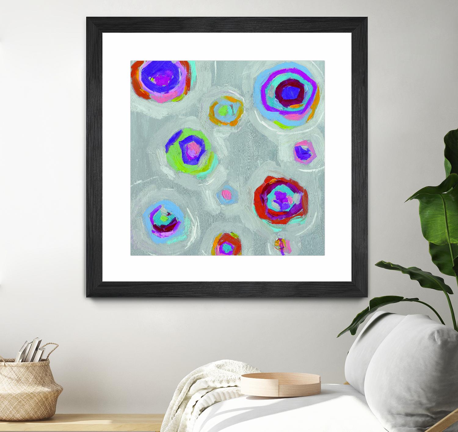 Frolic I Crop by Portfolio on GIANT ART - pink abstract