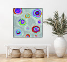 Frolic I Crop by Portfolio on GIANT ART - pink abstract